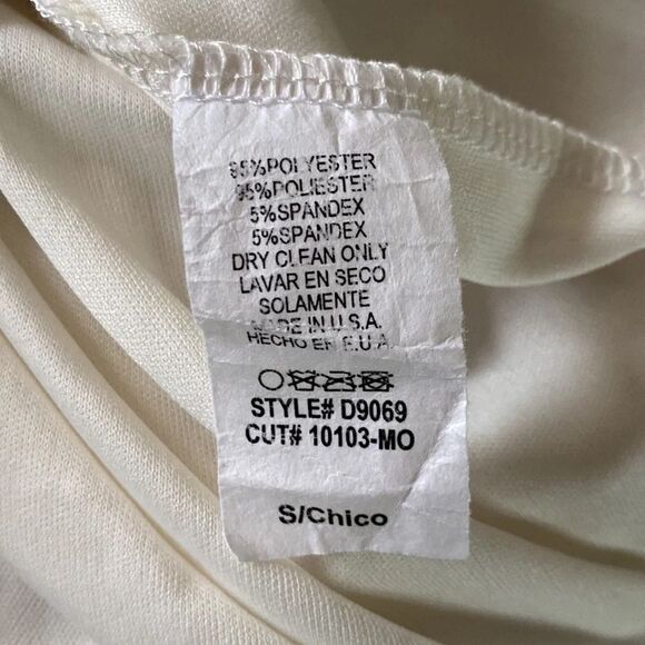 Z Monaco Women’s Small Tight Fit Mini Dress Flutter Sleeves Textured - Picture 6 of 6